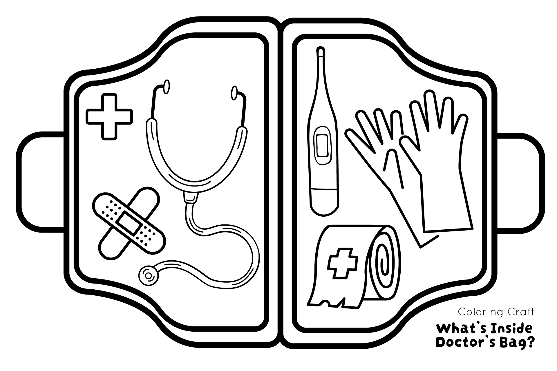 Printable Doctor Bag Craft Template Printable Templates Free