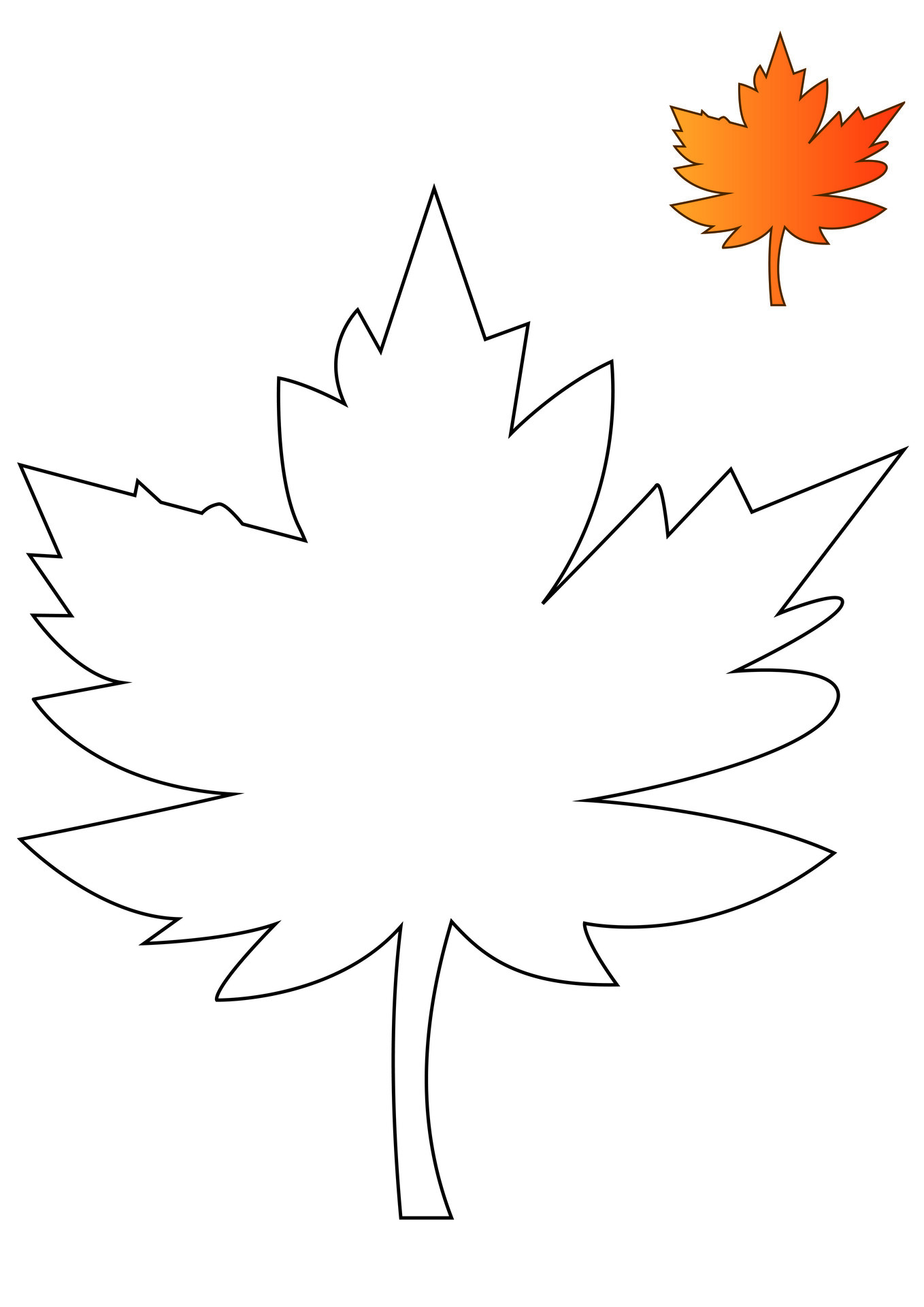 Fall Leaf Template