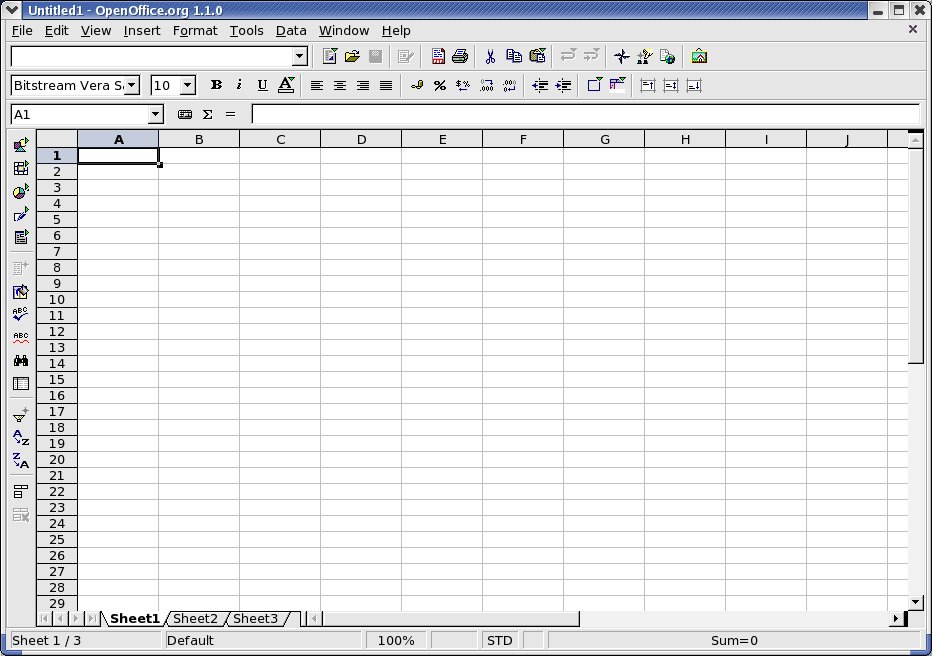 Blank Excel Spreadsheet