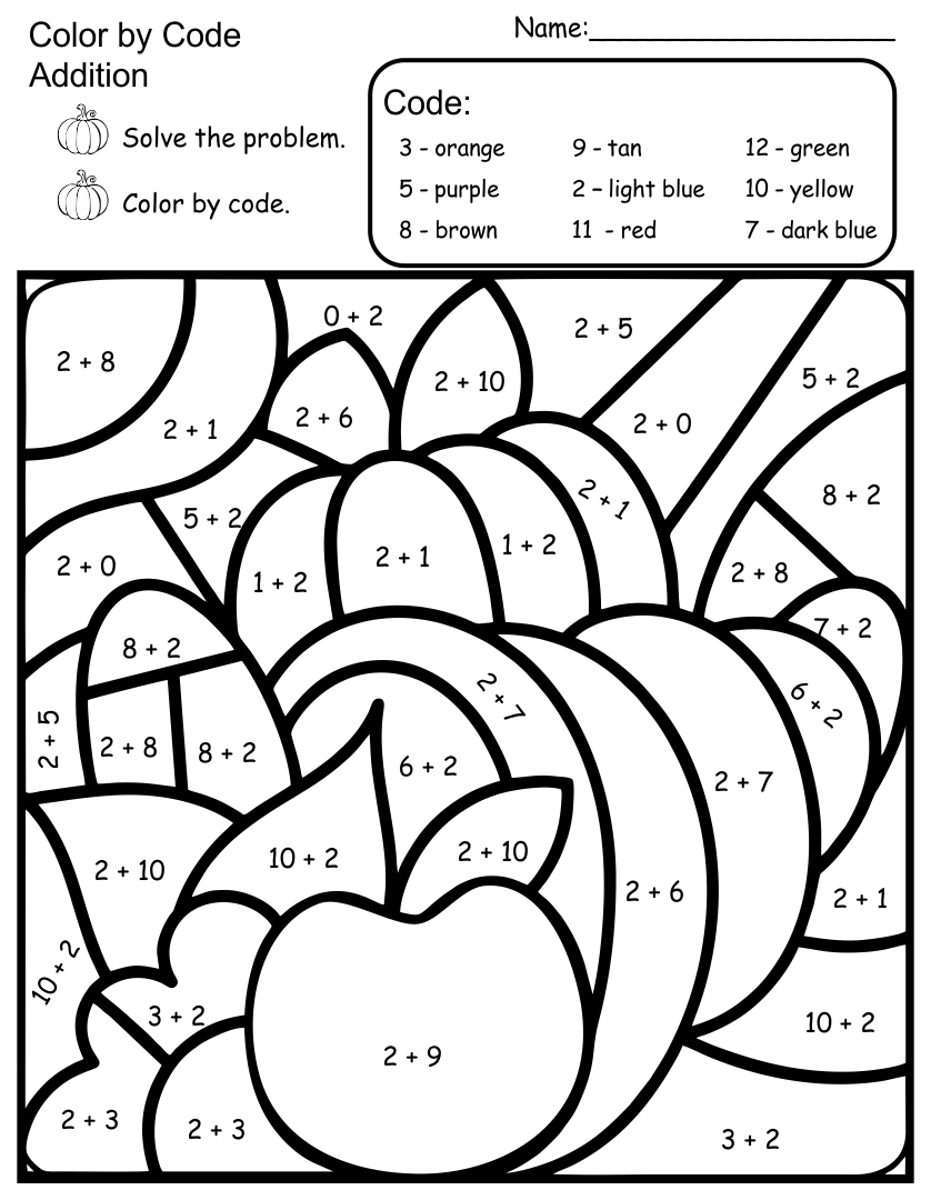 6 Best Free Printable Thanksgiving Math Worksheets Printablee Com