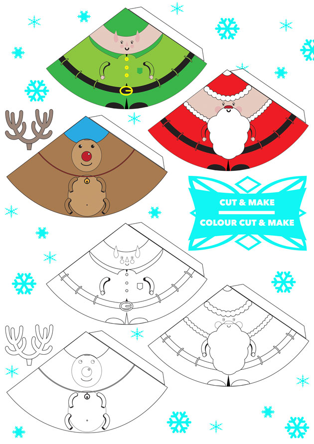 3D Christmas Tree 6 Free PDF Printables Printablee