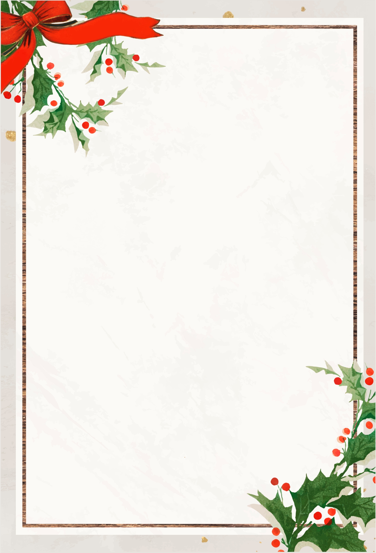 Free Printable Christmas Stationery Borders - Printable Templates Free