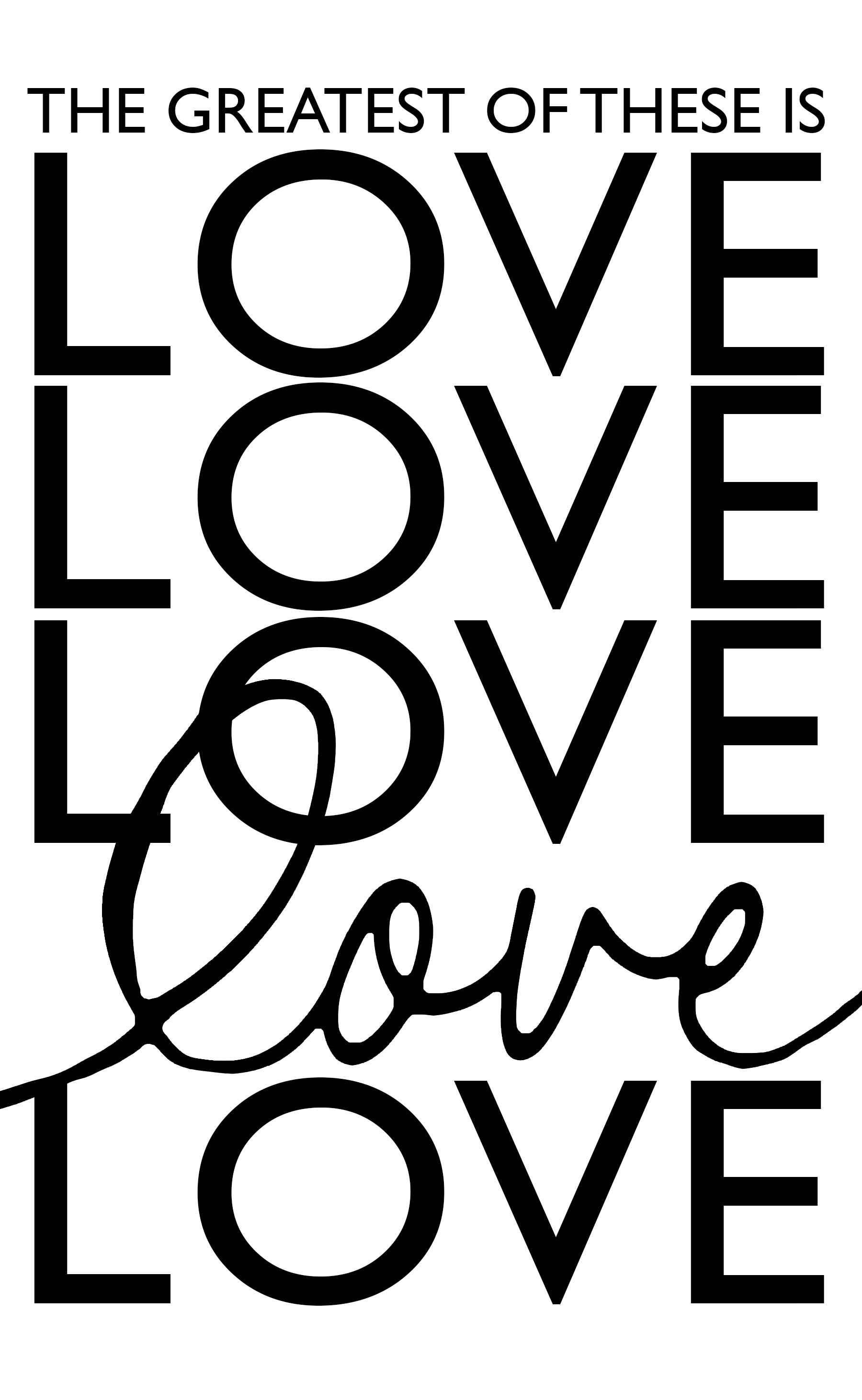 Love Stencils Printable Sign