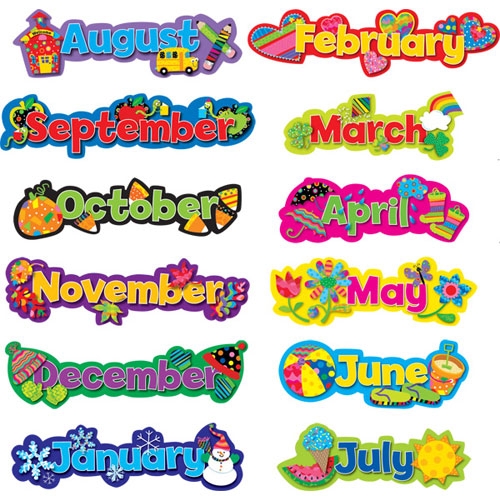 Months of Year Calendar