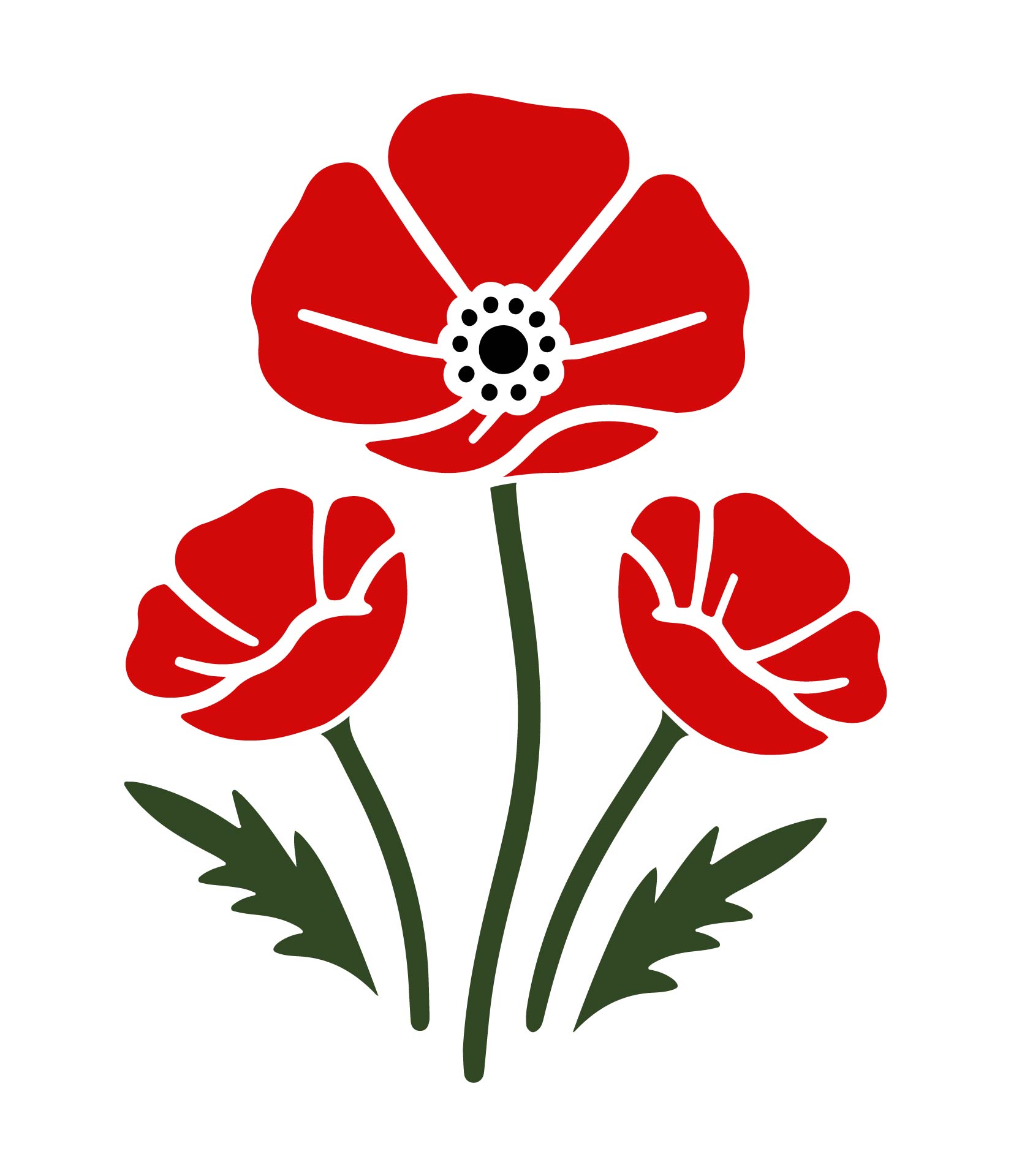 12 Best Printable Poppy Flower Stencil Patterns PDF For Free At Printablee