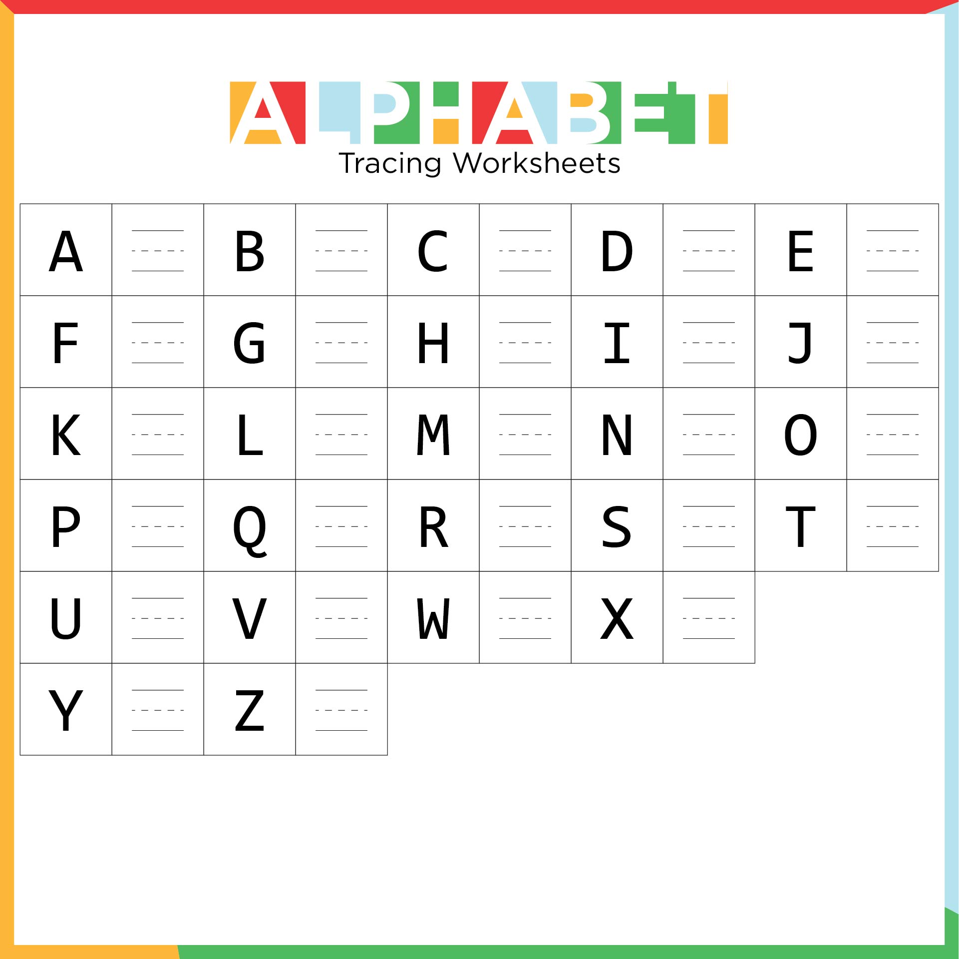 10 Best Free Printable Alphabet Tracing Letters Printablee Com Riset