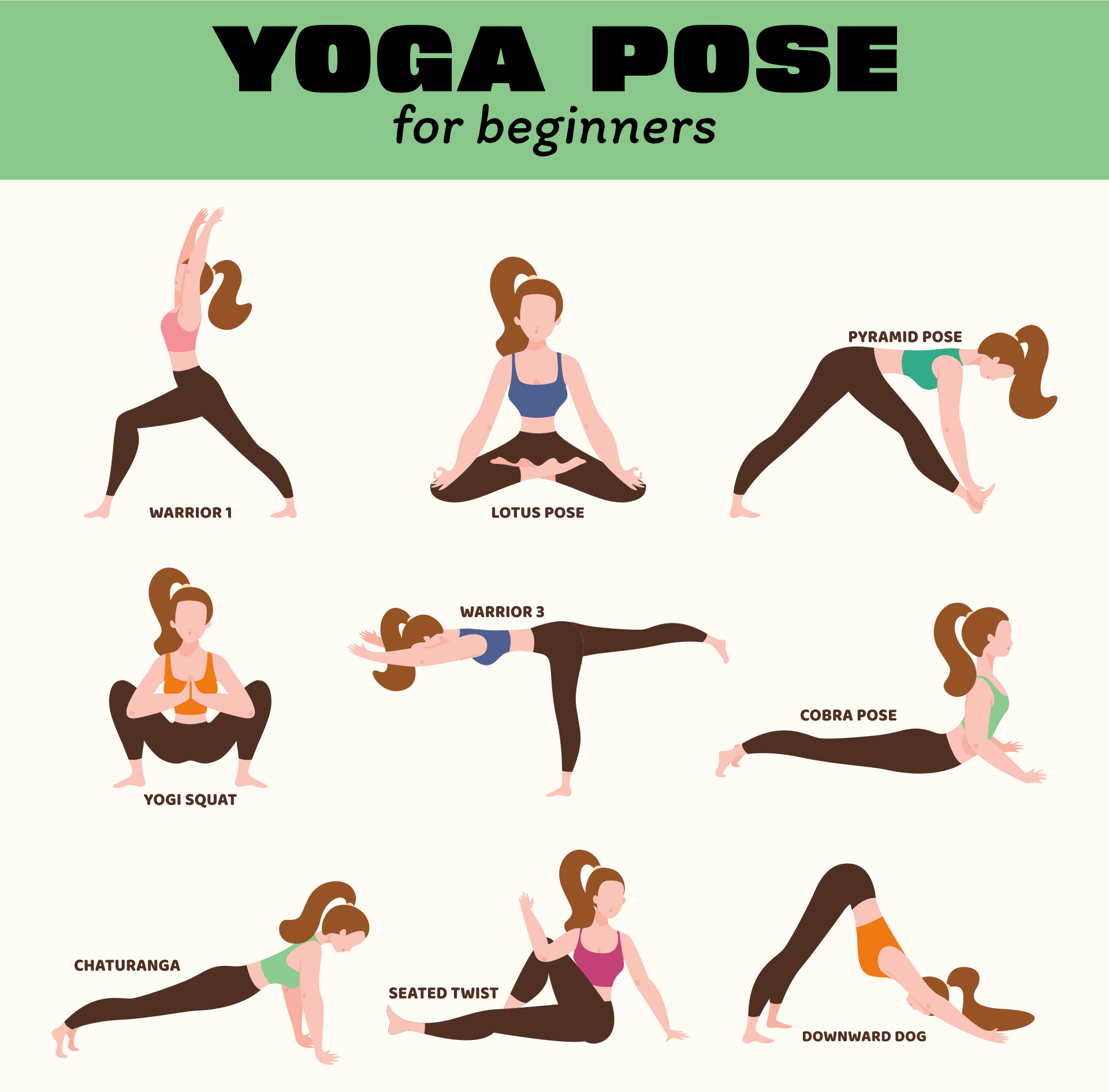 Infographic 5 Yoga Poses Easy Yoga Stock Vector (Royalty Free) 1702492135 |  Shutterstock