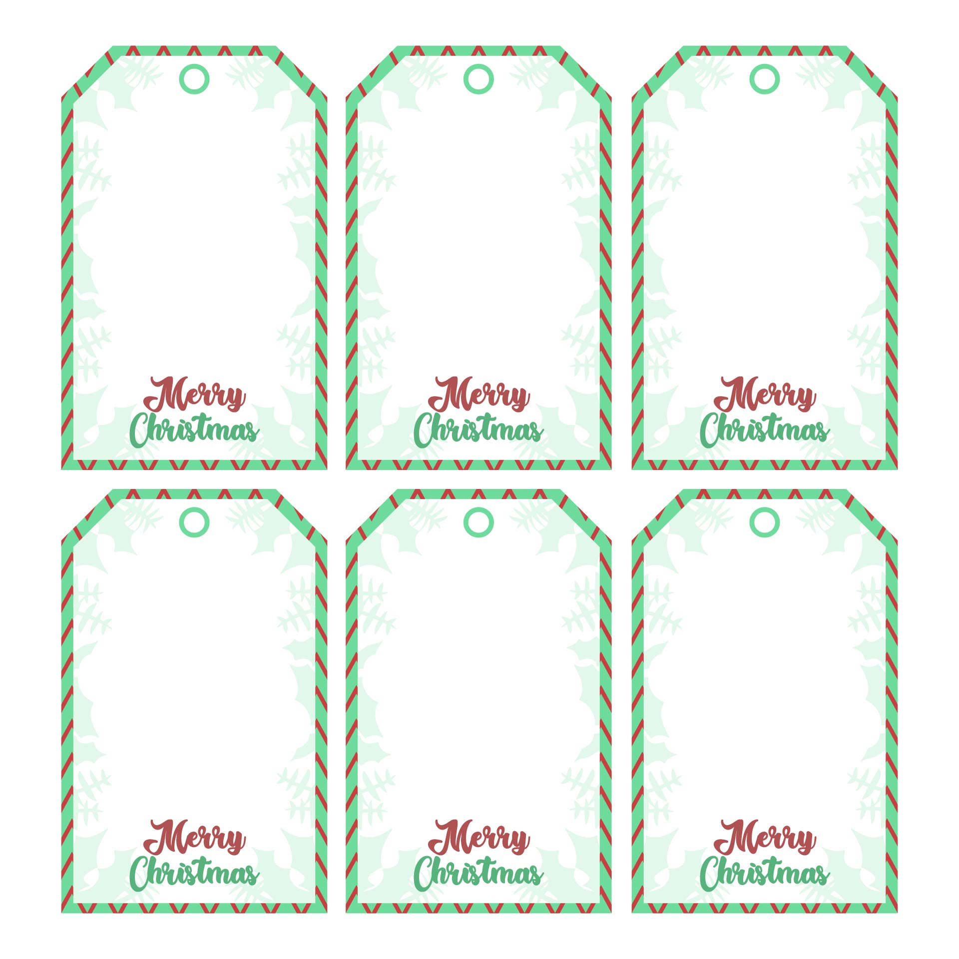 Holiday Tag Template