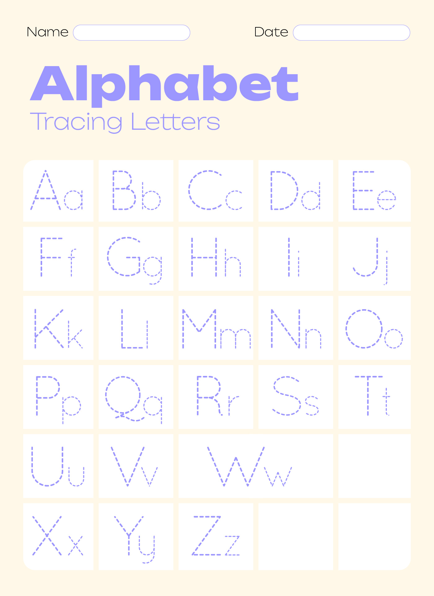 20 Best Free Printable Alphabet Tracing Letters PDF for Free at
