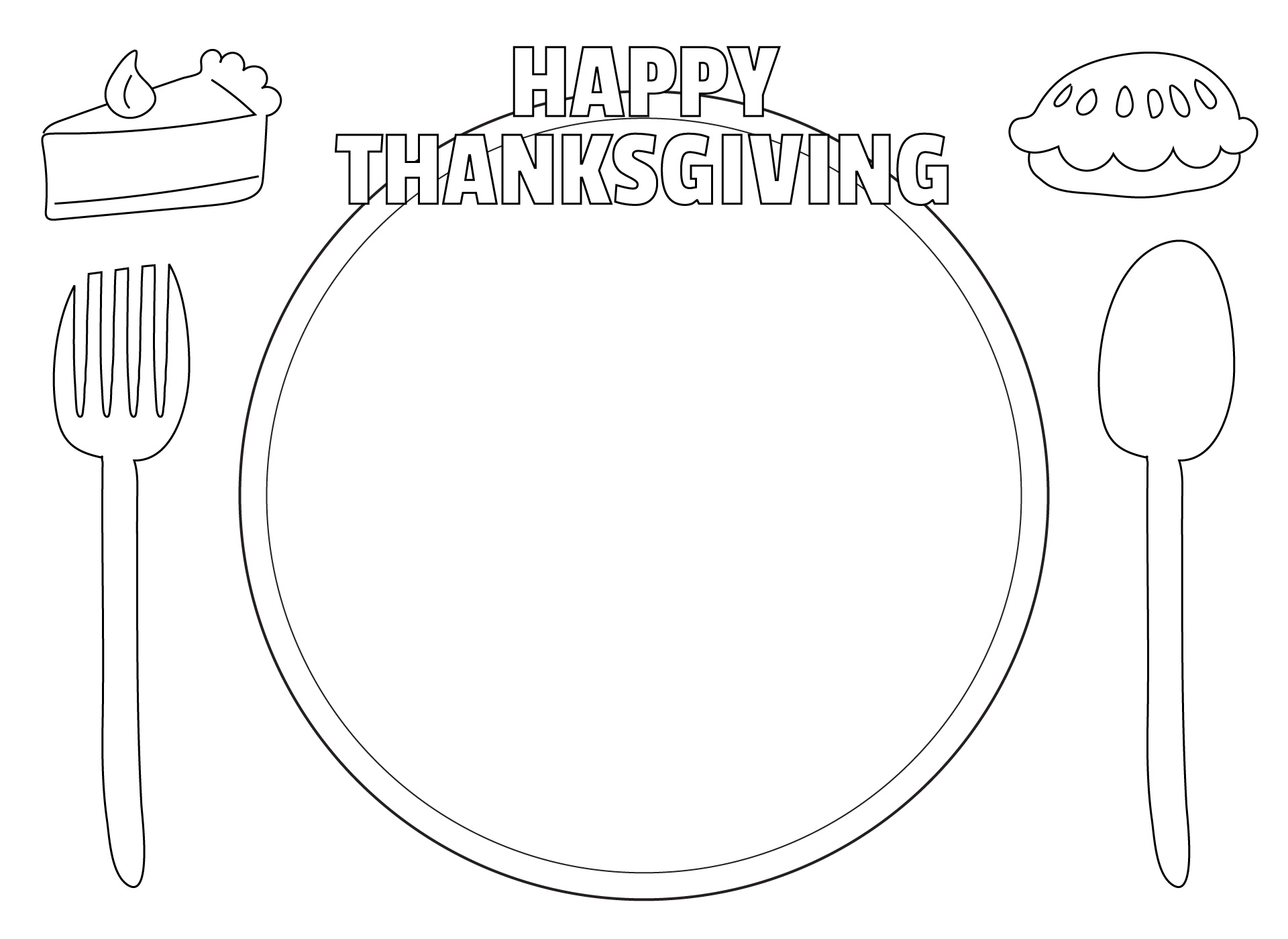 10 Best Thanksgiving Placemat Printables Printablee