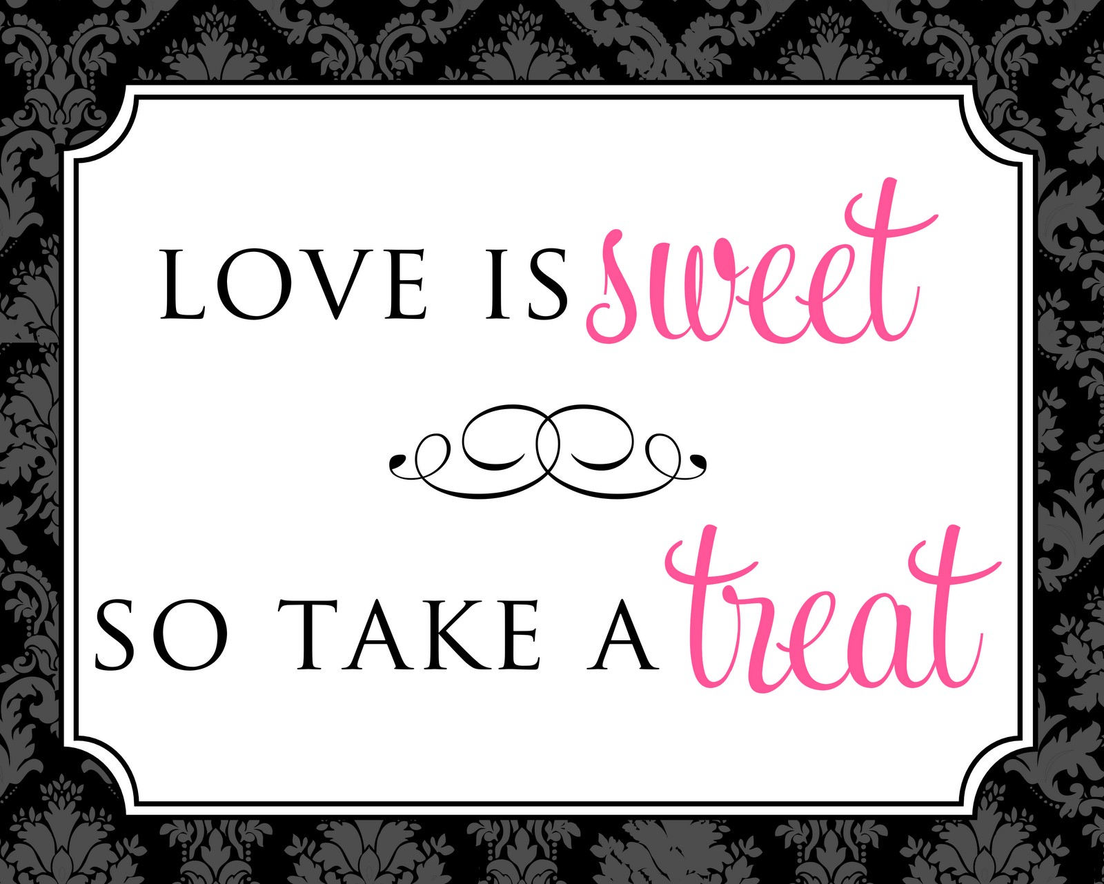 Candy Buffet Sign Template Free