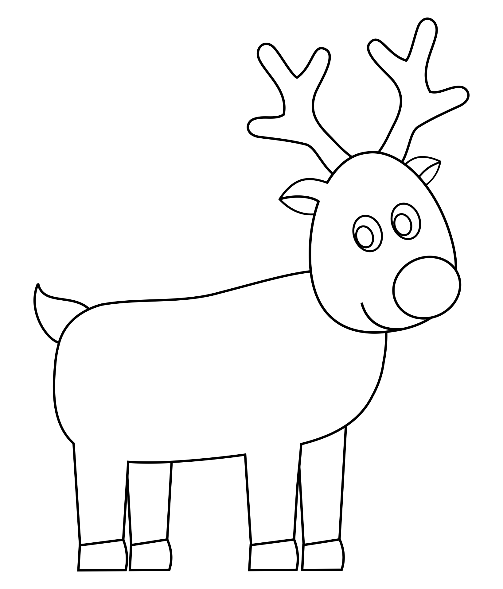 Reindeer Faces 10 Free PDF Printables Printablee