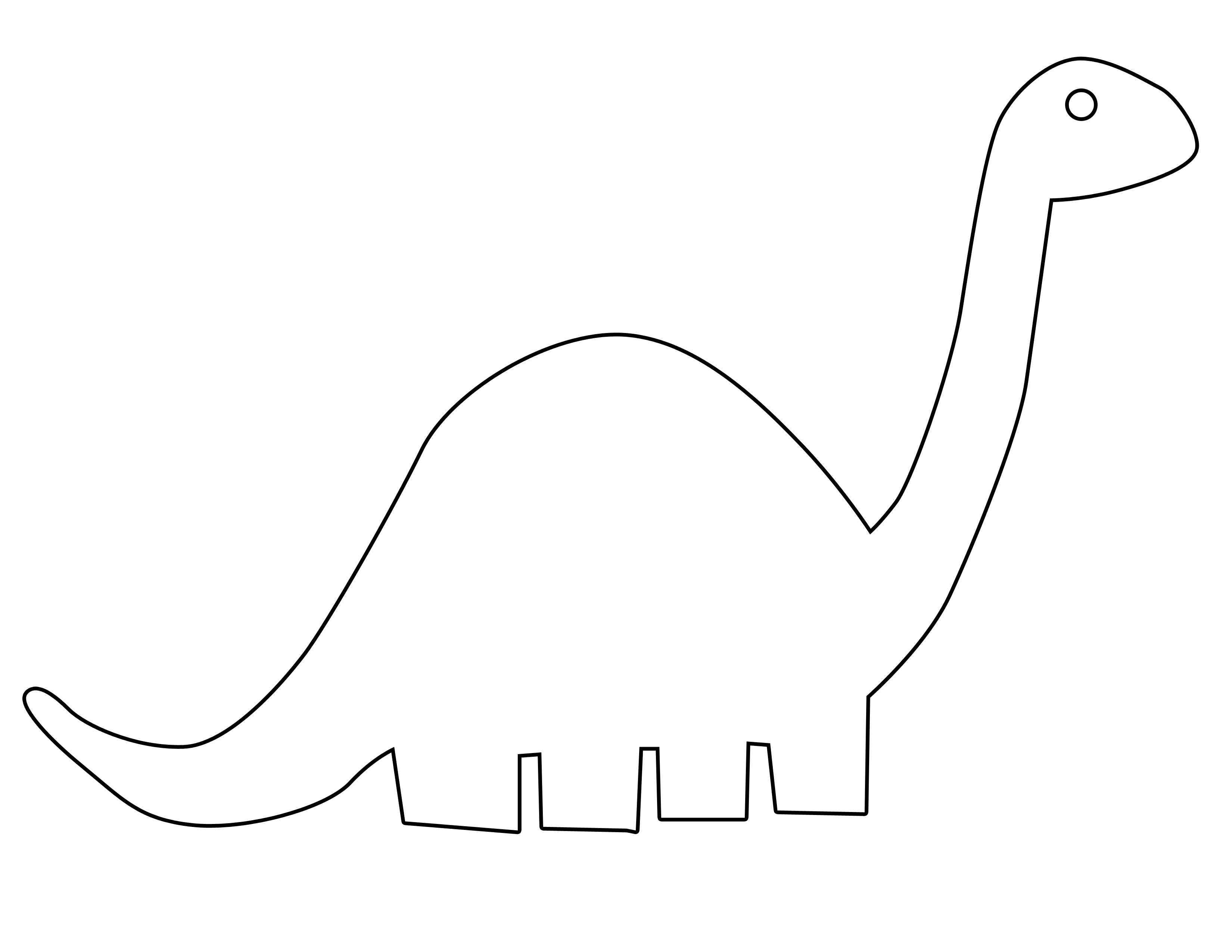 Printable Dinosaur Cut Out Pattern
