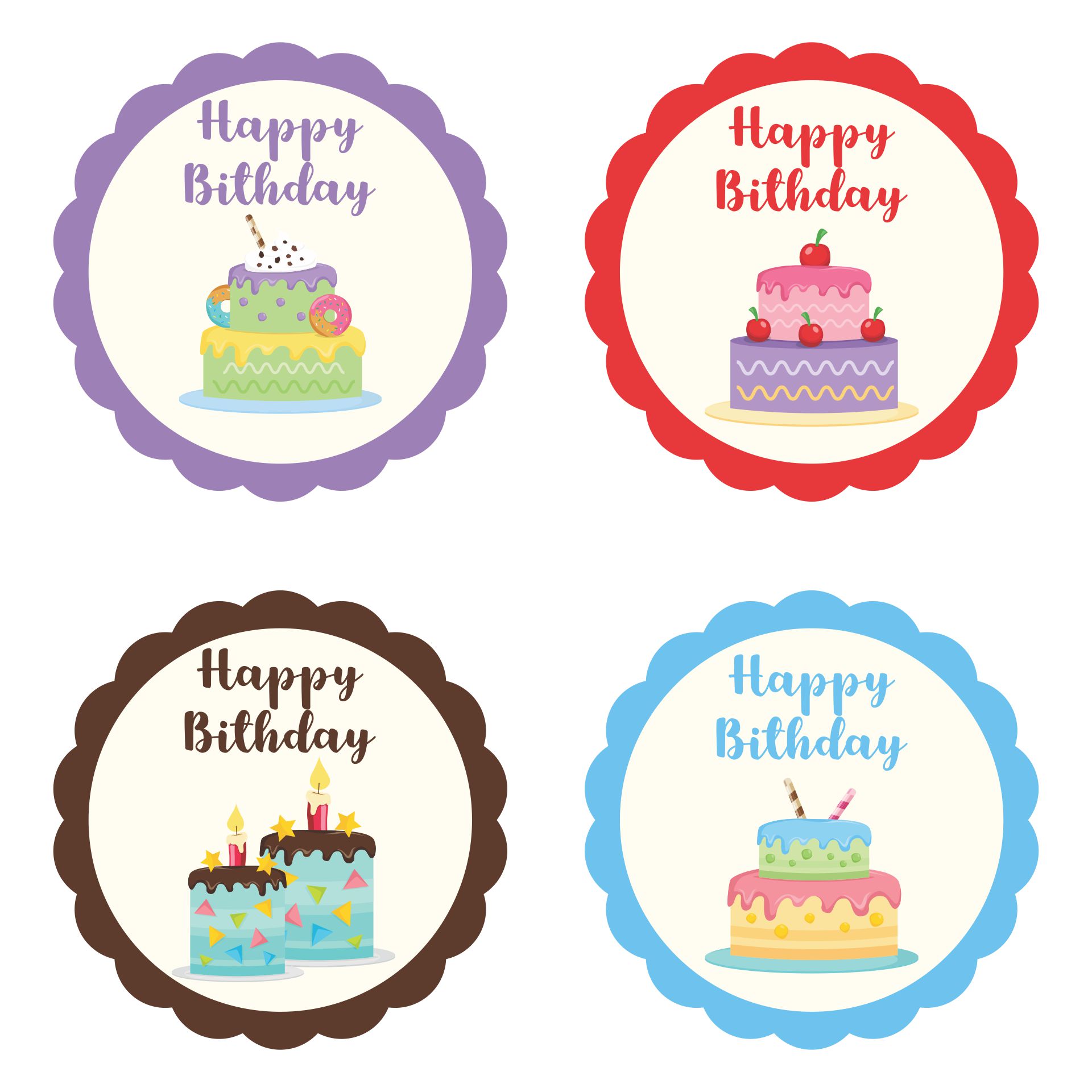 Free Printable Birthday Cupcake Template - FREE PRINTABLE TEMPLATES