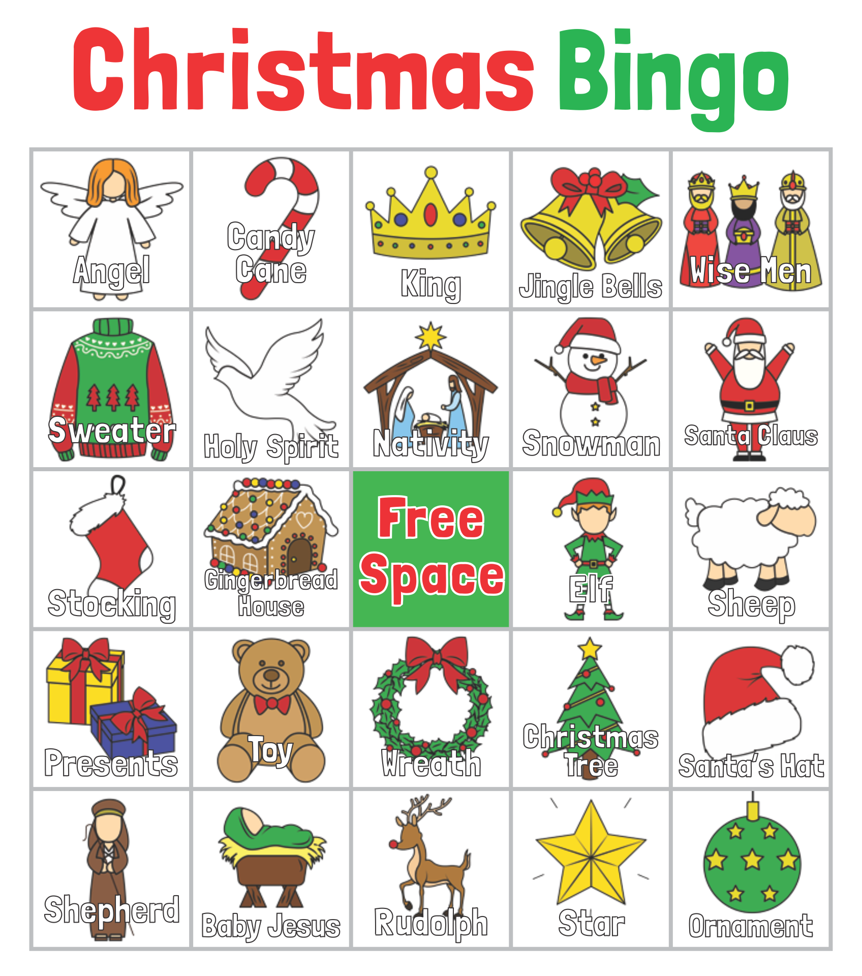 Christmas Bingo Games 9 Free PDF Printables Printablee