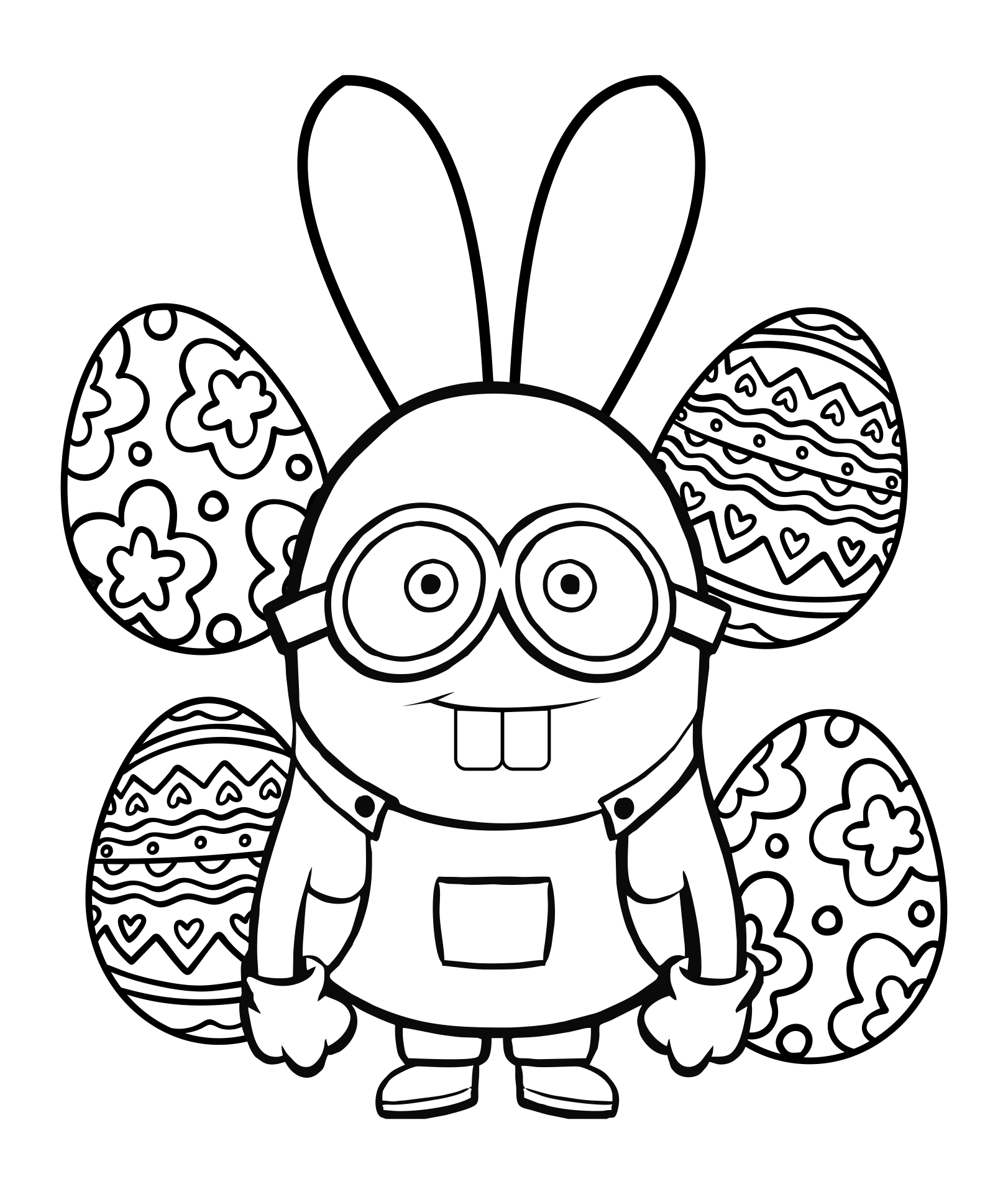 10 best easter printable coloring pages minions printablee com