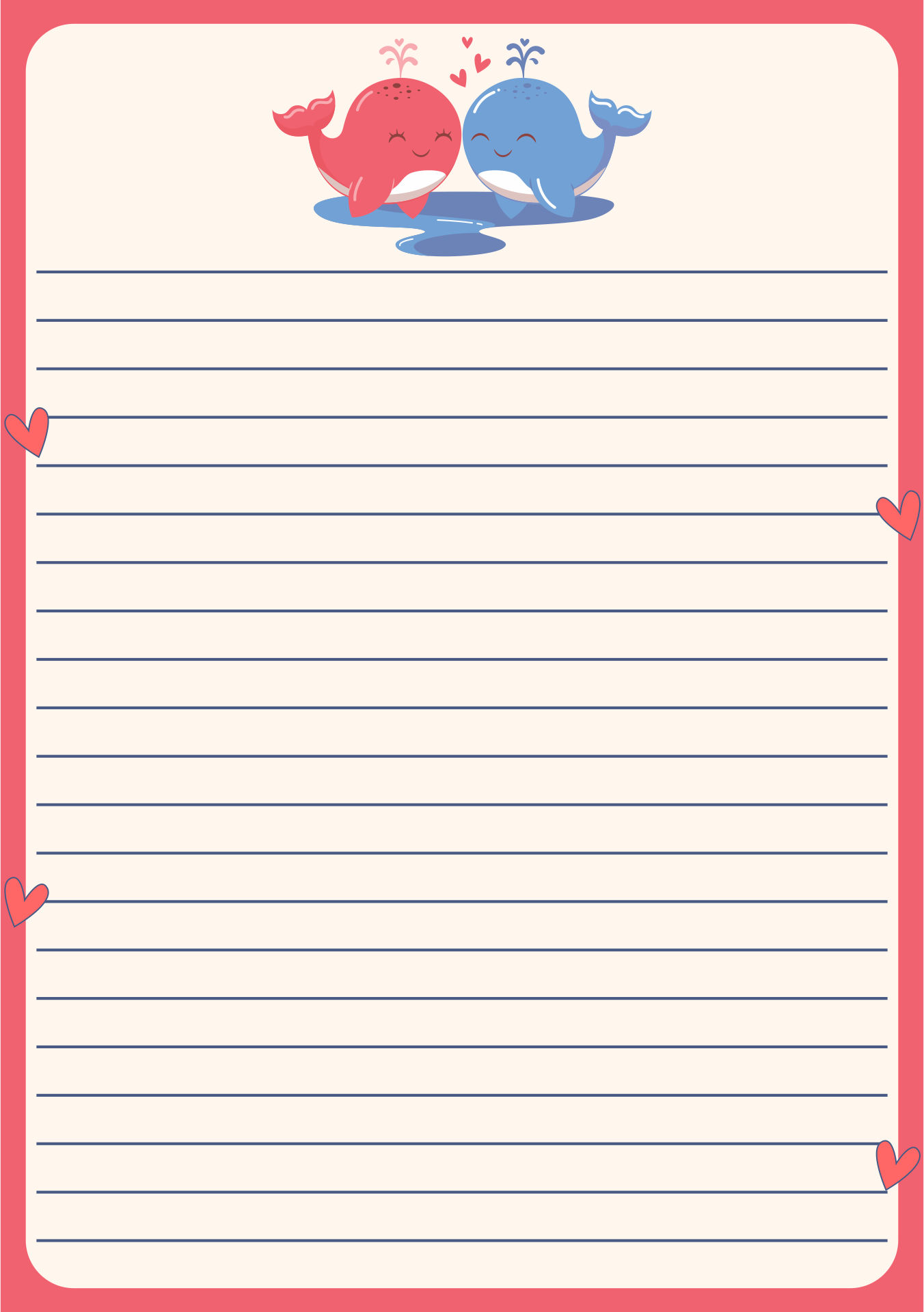 10 Best Printable Love Letter Stationery PDF for Free at Printablee
