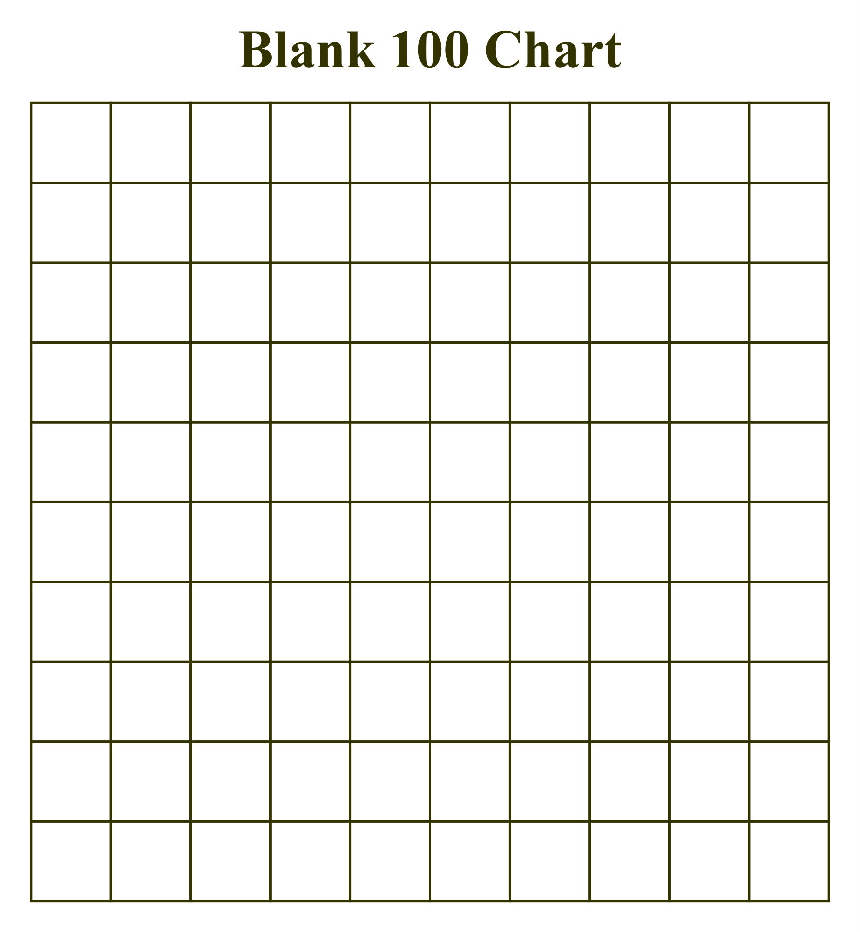 10 Best 100 Chart Printable Printablee