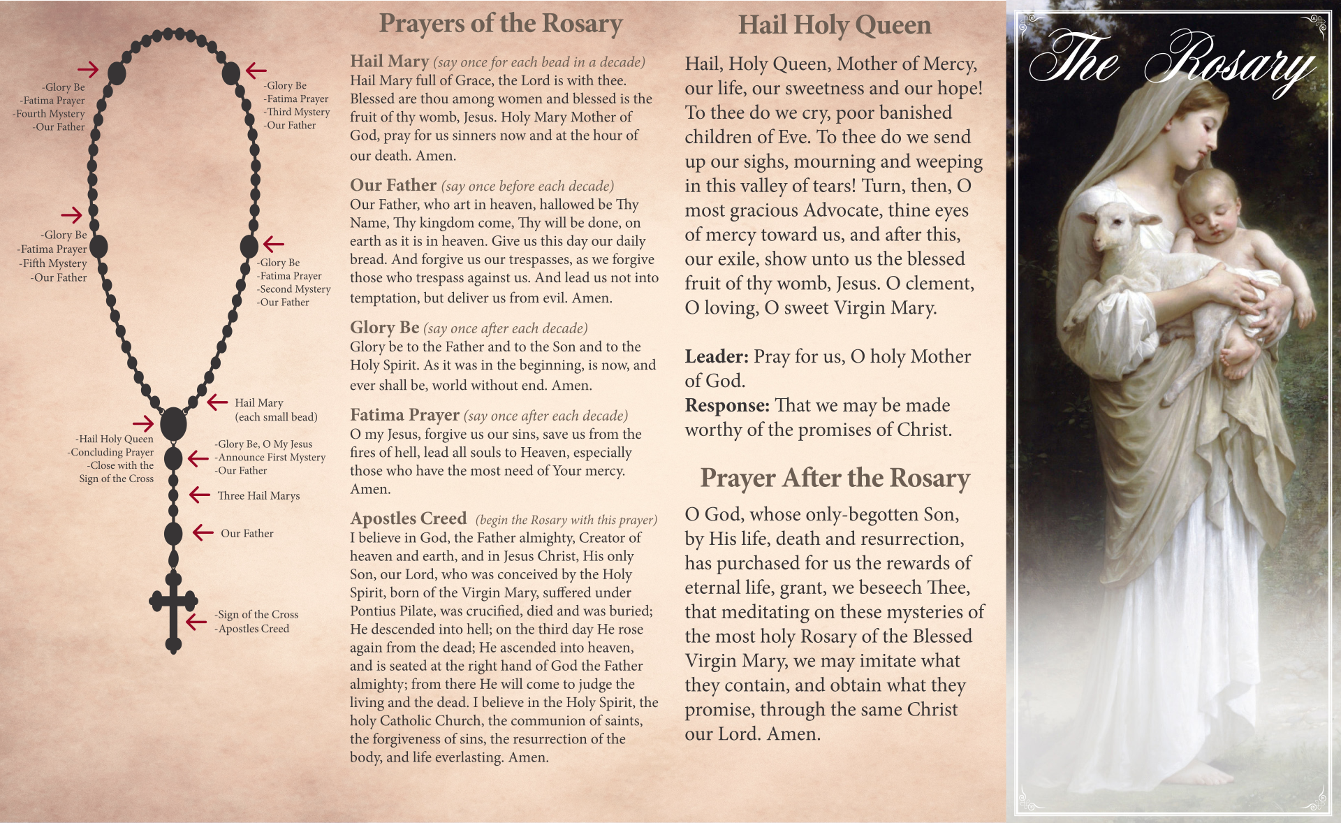 Rosary Pamphlet Fold 10 Free PDF Printables Printablee