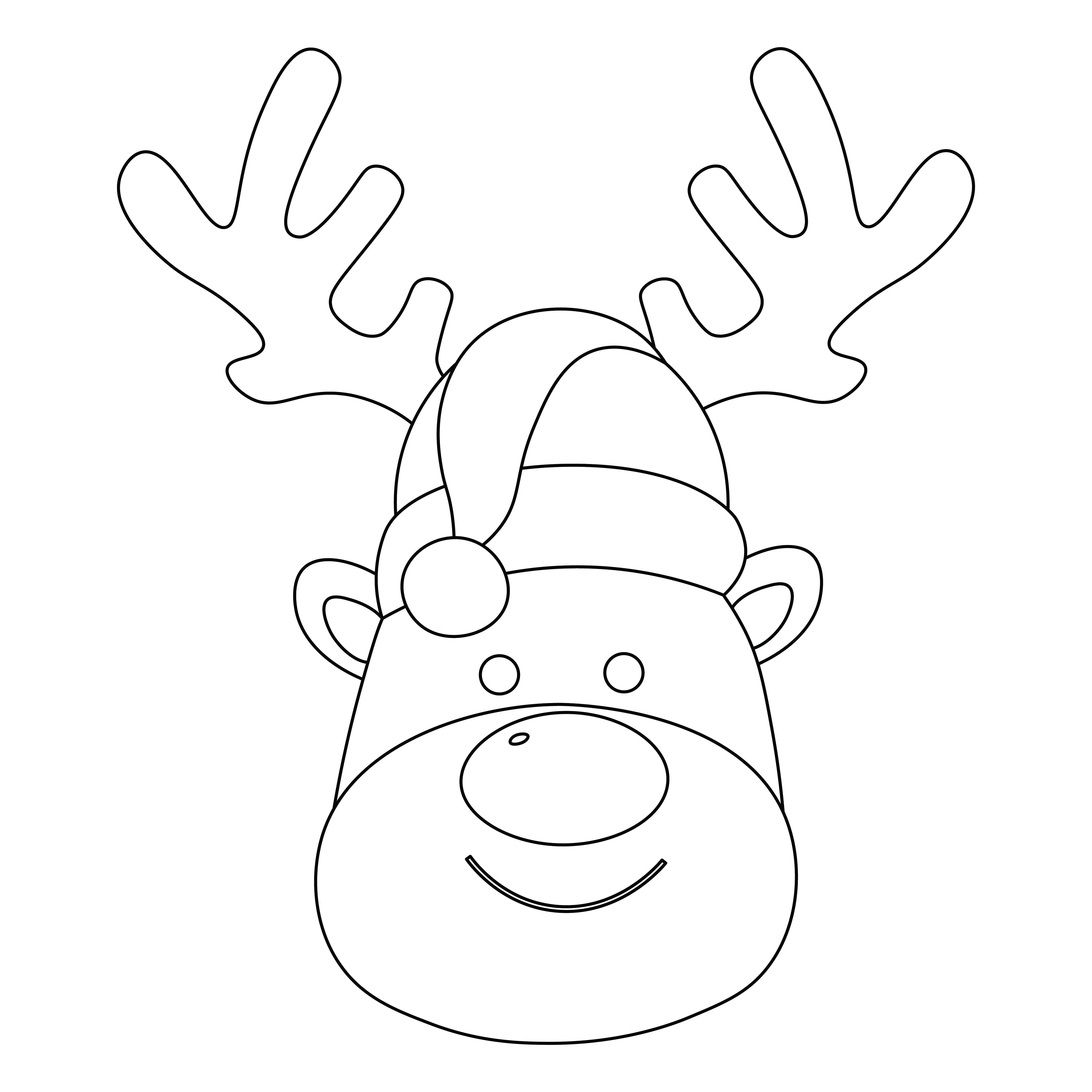 10 Best Reindeer Free Printable Faces