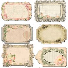 Vintage Name Tags Printable