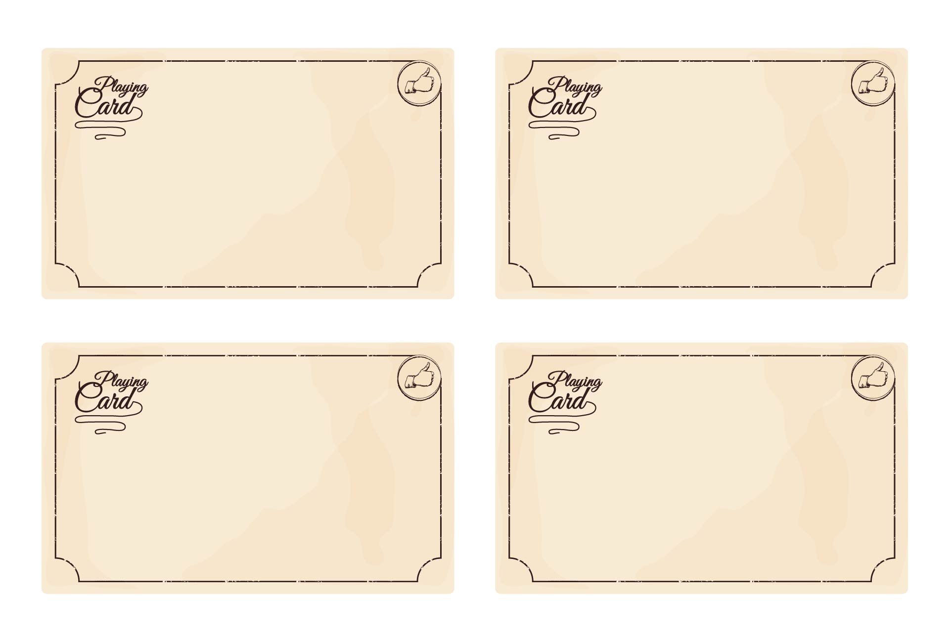 Blank Printable Game Cards
