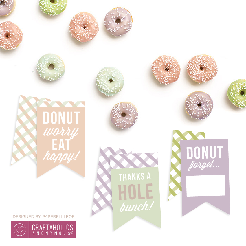 Donut Tags Printable Free