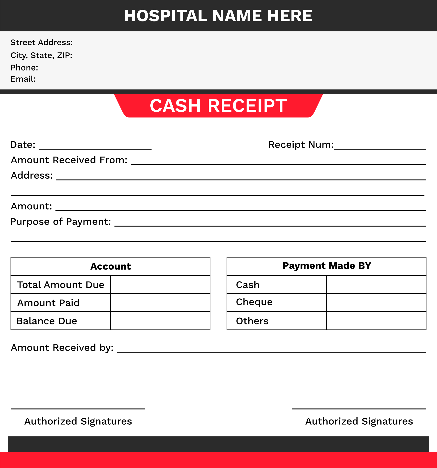 Medical Receipts 10 Free PDF Printables Printablee