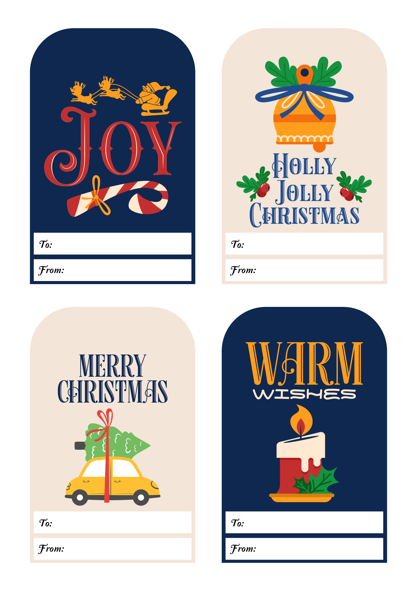 4 Best Free Printable Christmas Tags Large PDF For Free At Printablee