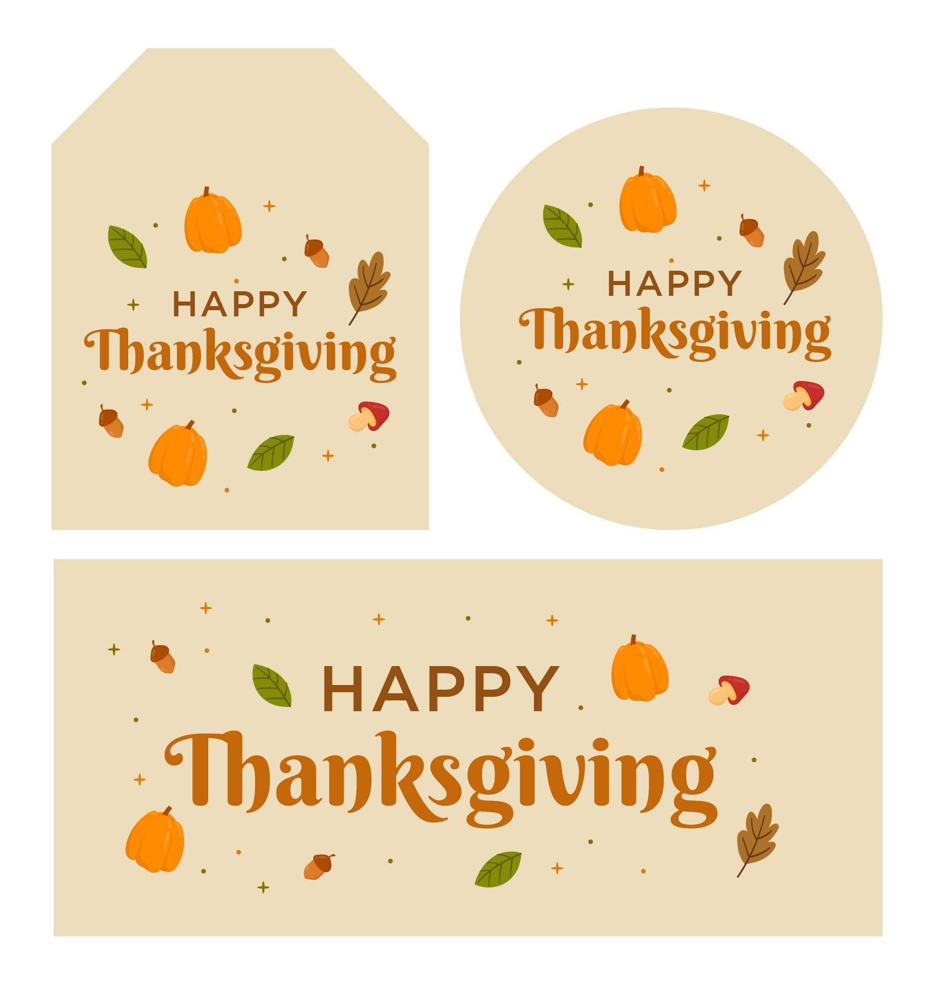 Printable Thanksgiving Gift Tags