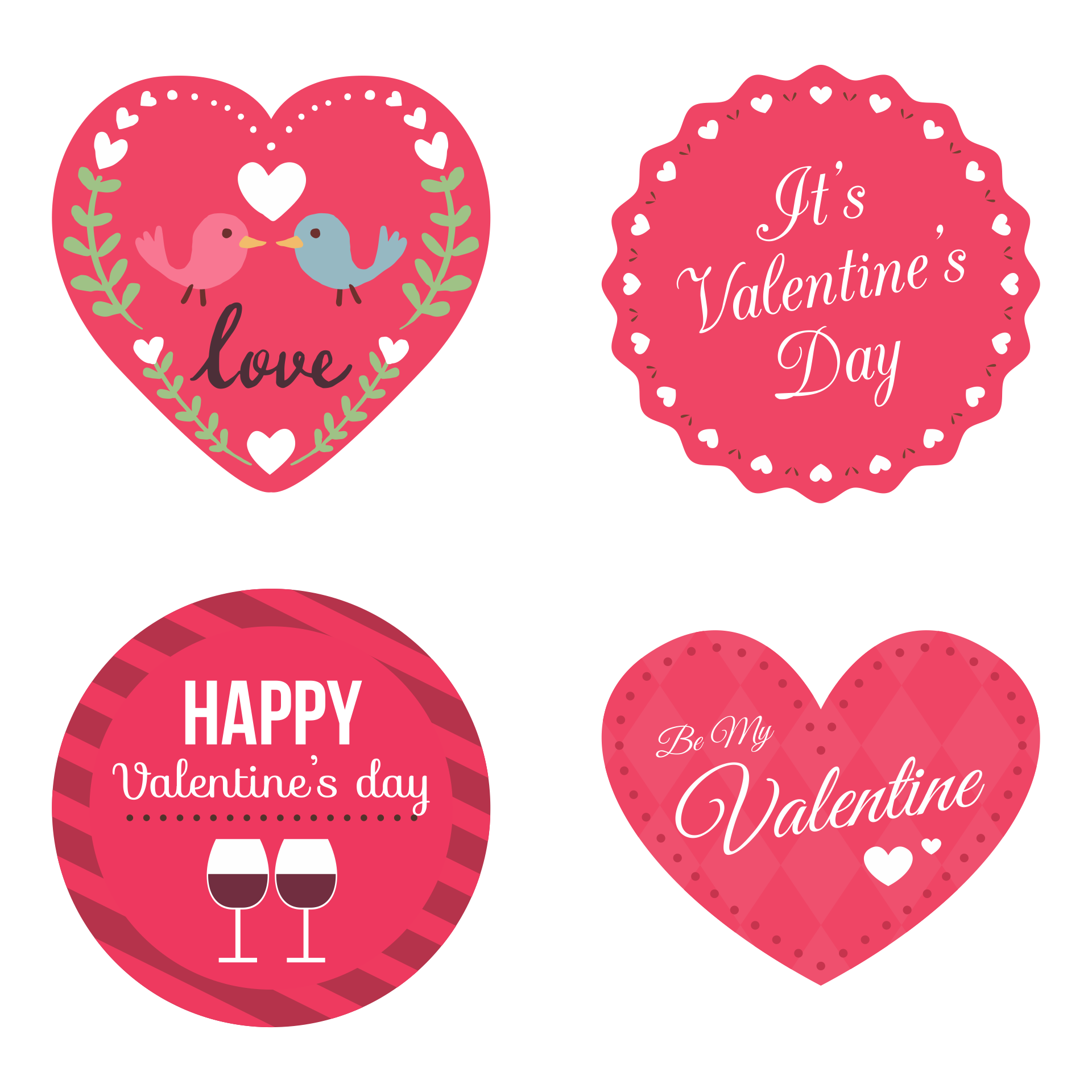 6 Best Free Heart Printable Valentine Labels PDF For Free At Printablee