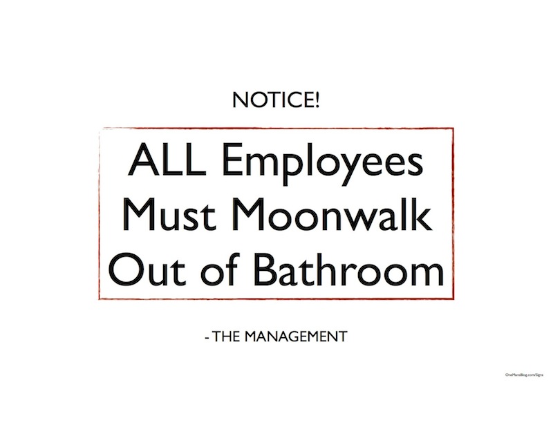 Funny Employees Only Sign Printable