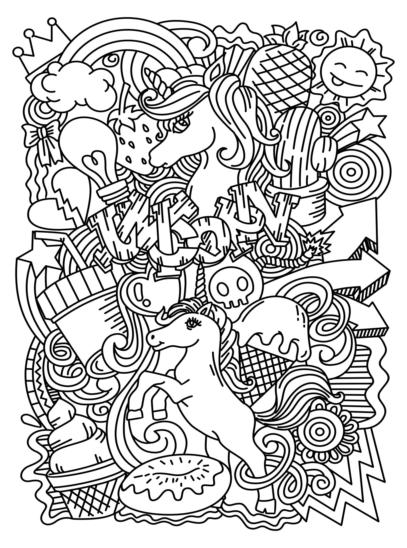 Difficult Coloring Pages  Printable