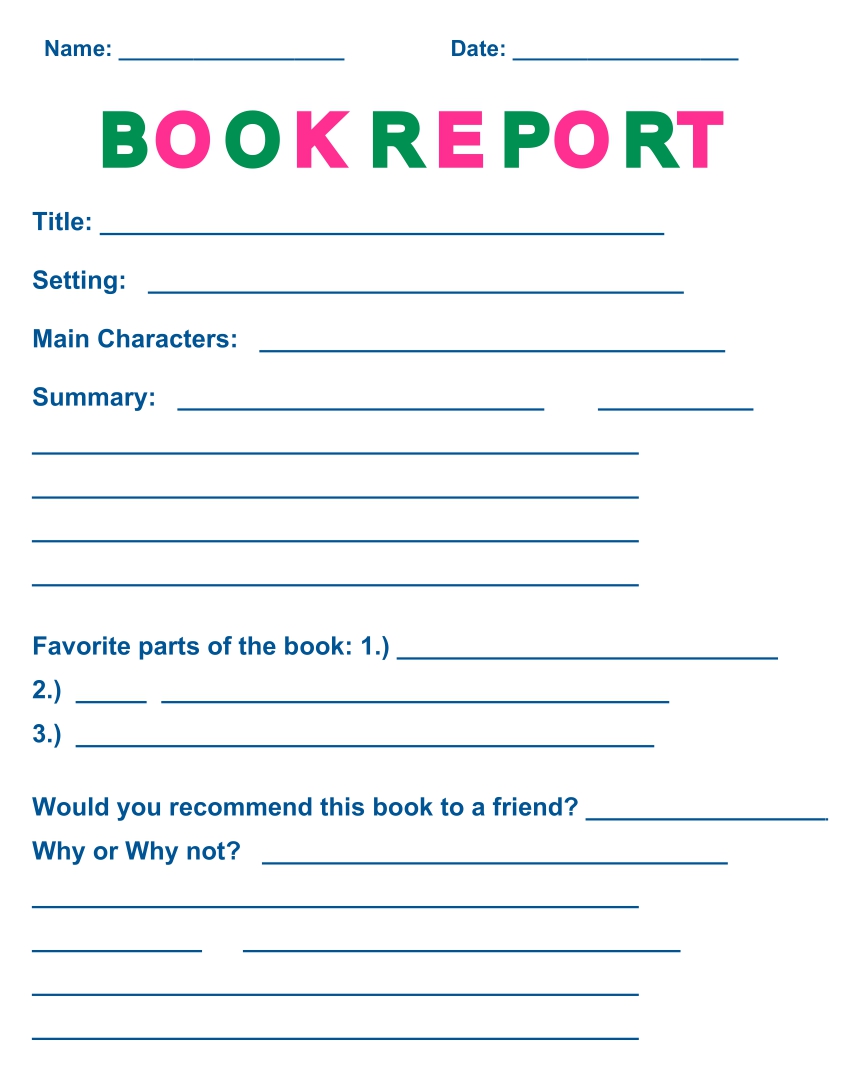 book report genres