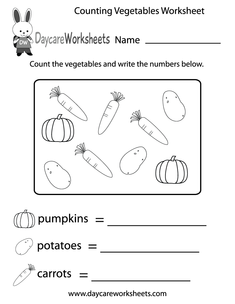 Preschool Counting Worksheets Printables