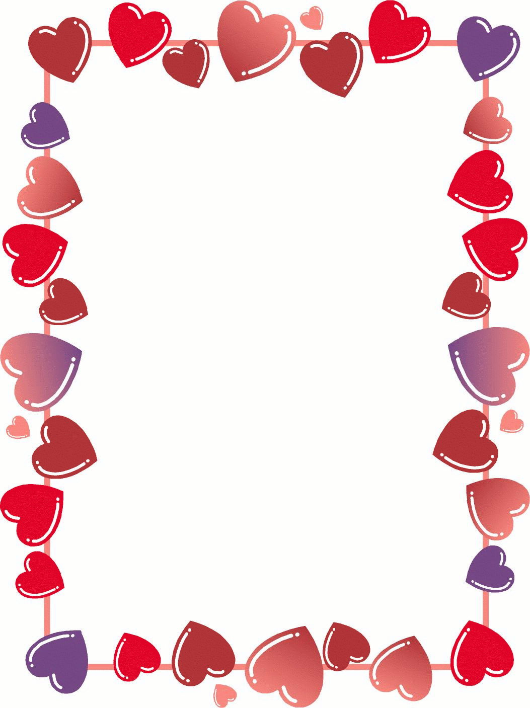 Valentines Day Heart Border