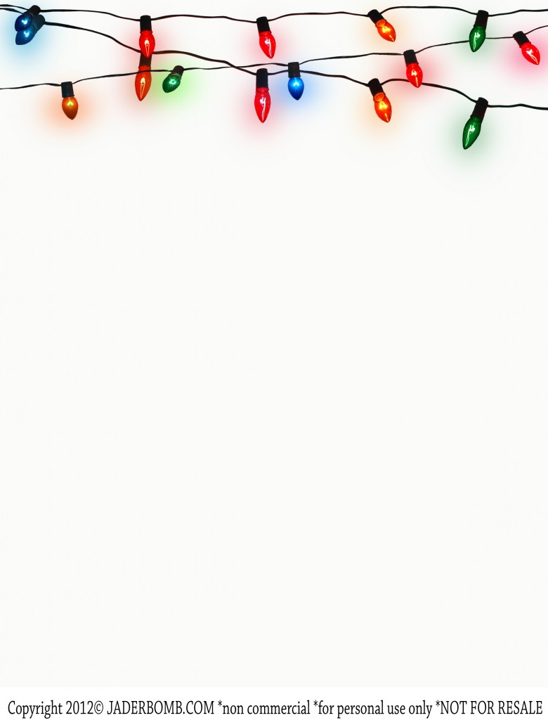 Printable Christmas Lights