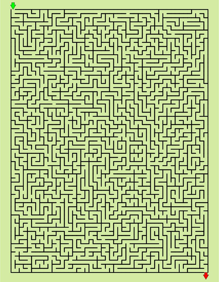 Printable Hard Mazes