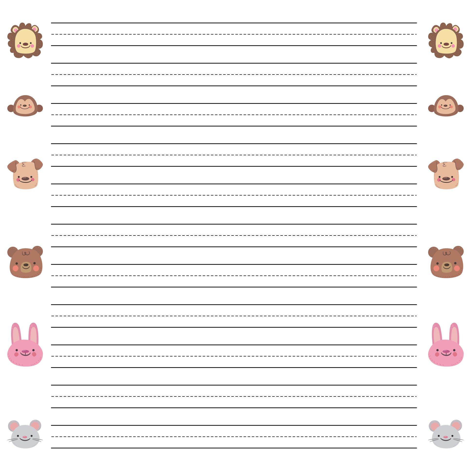 Free Printable Lined Writing Paper Template - Printable Templates