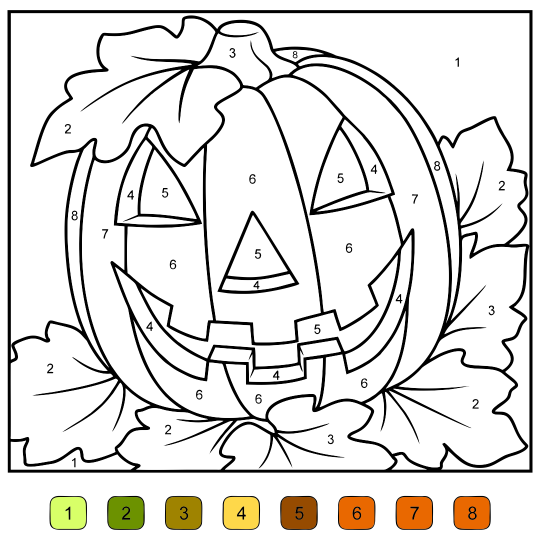 25 Best Halloween Addition Color By Number Printables PDF For Free At Printablee