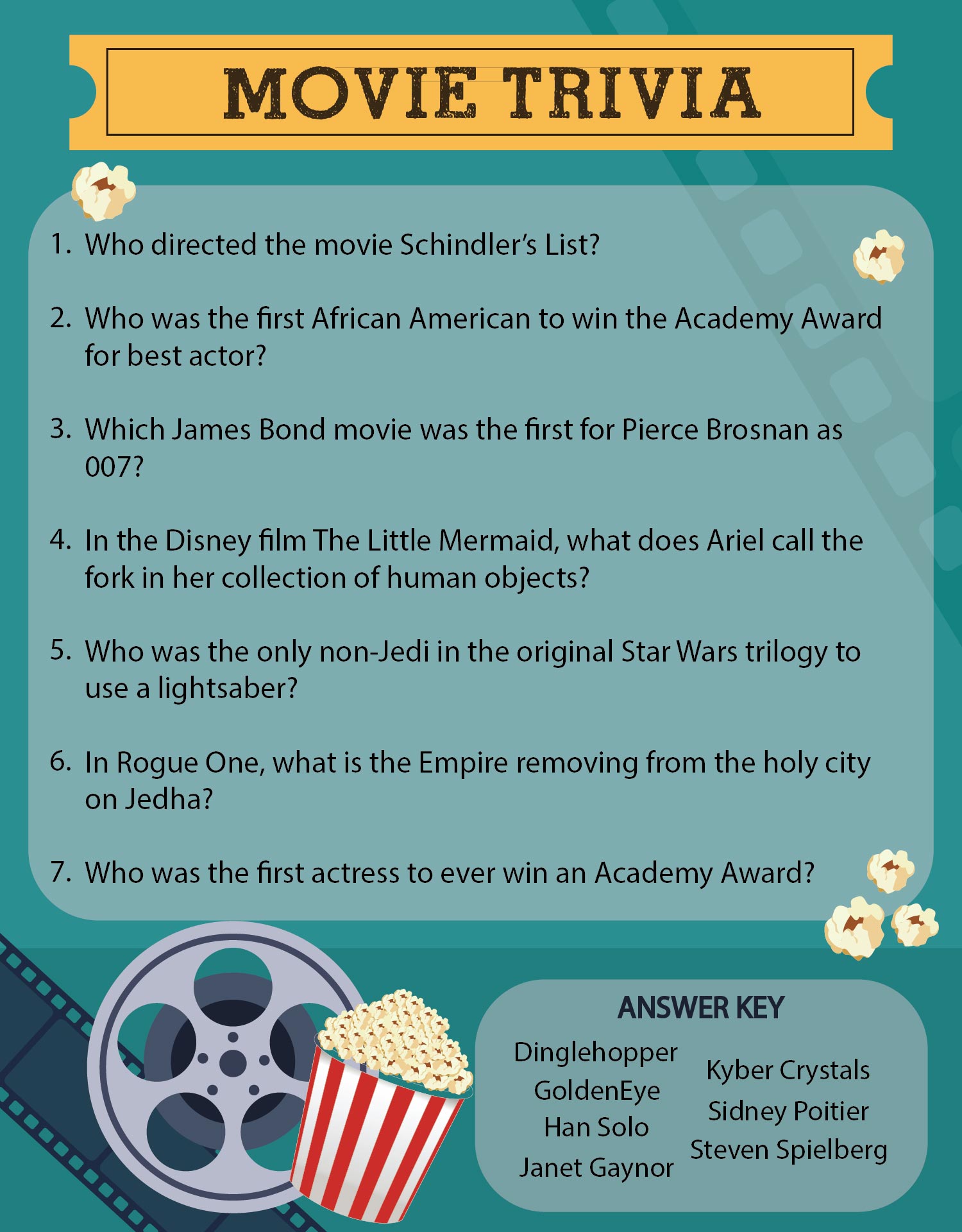movie quote trivia and answers