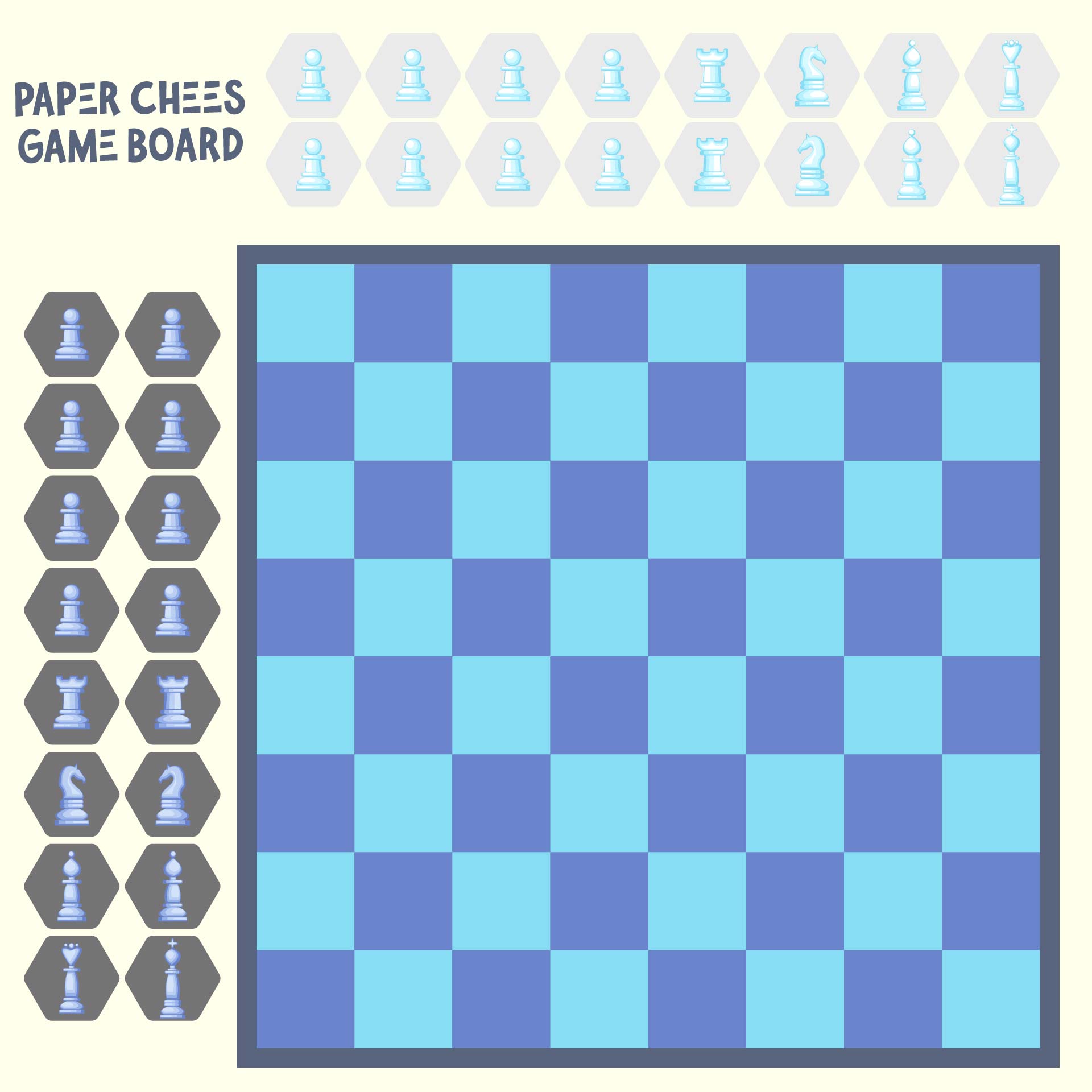 Printable Board Game Pieces Paper