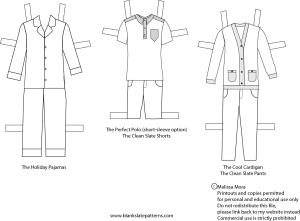 Printable Boy Paper Doll Template