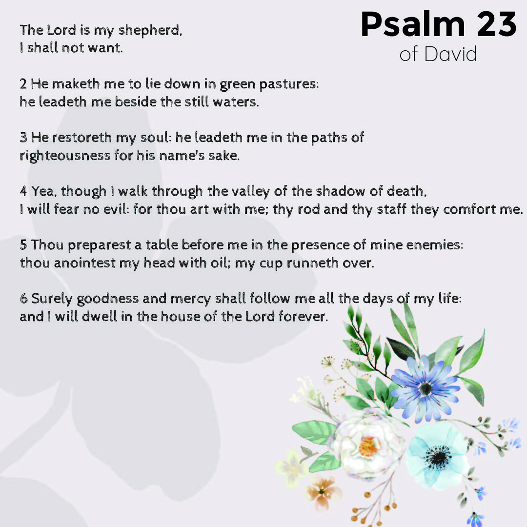 23 Psalms Prayer Printable