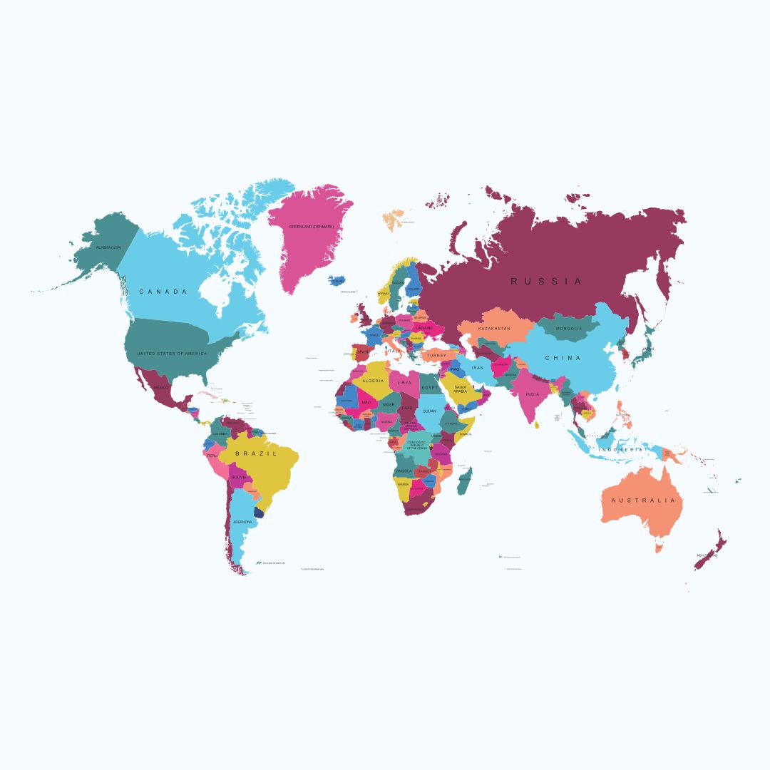 Simple World Map Printable