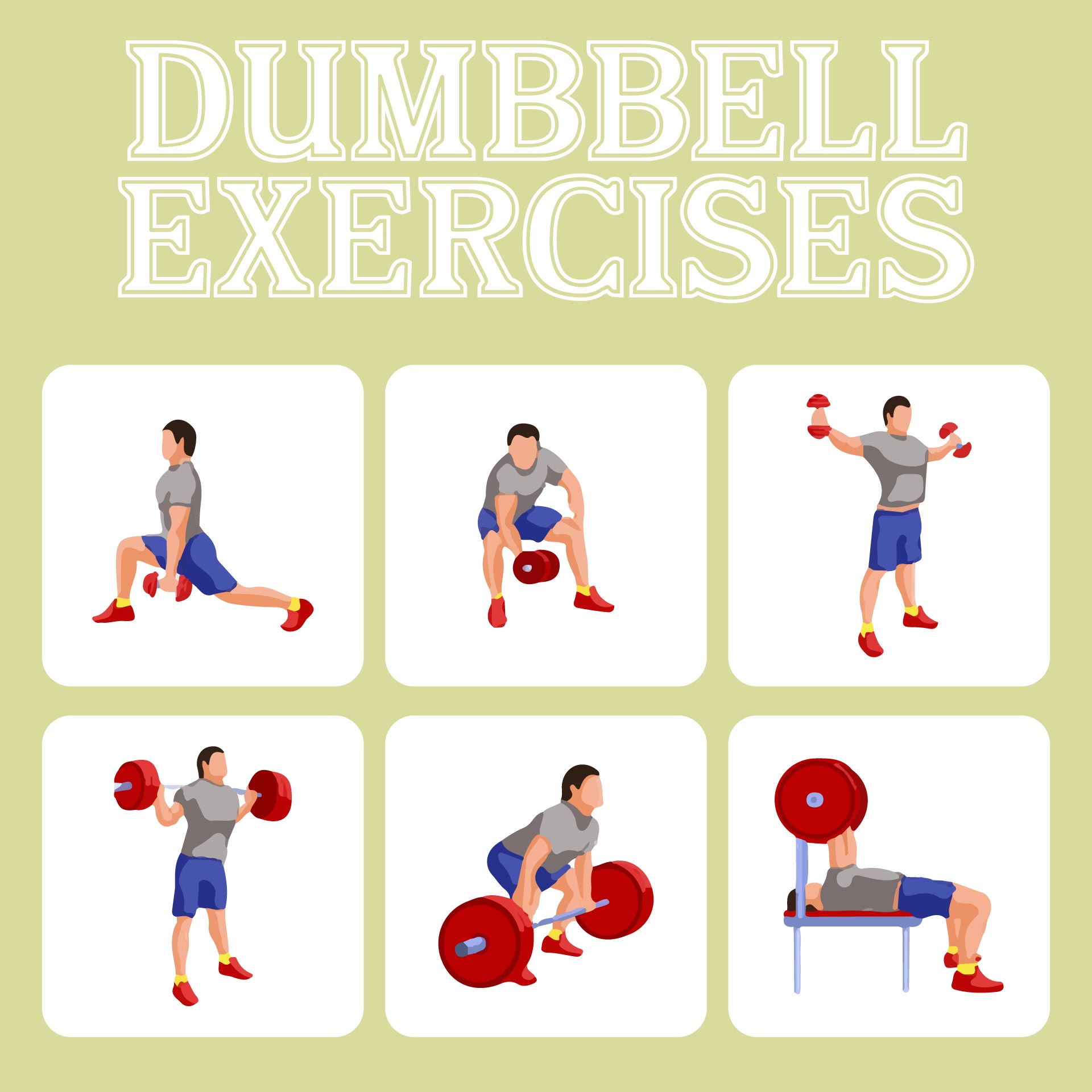 8 Best Images of Free Printable Dumbbell Workout Poster - Dumbbell ...