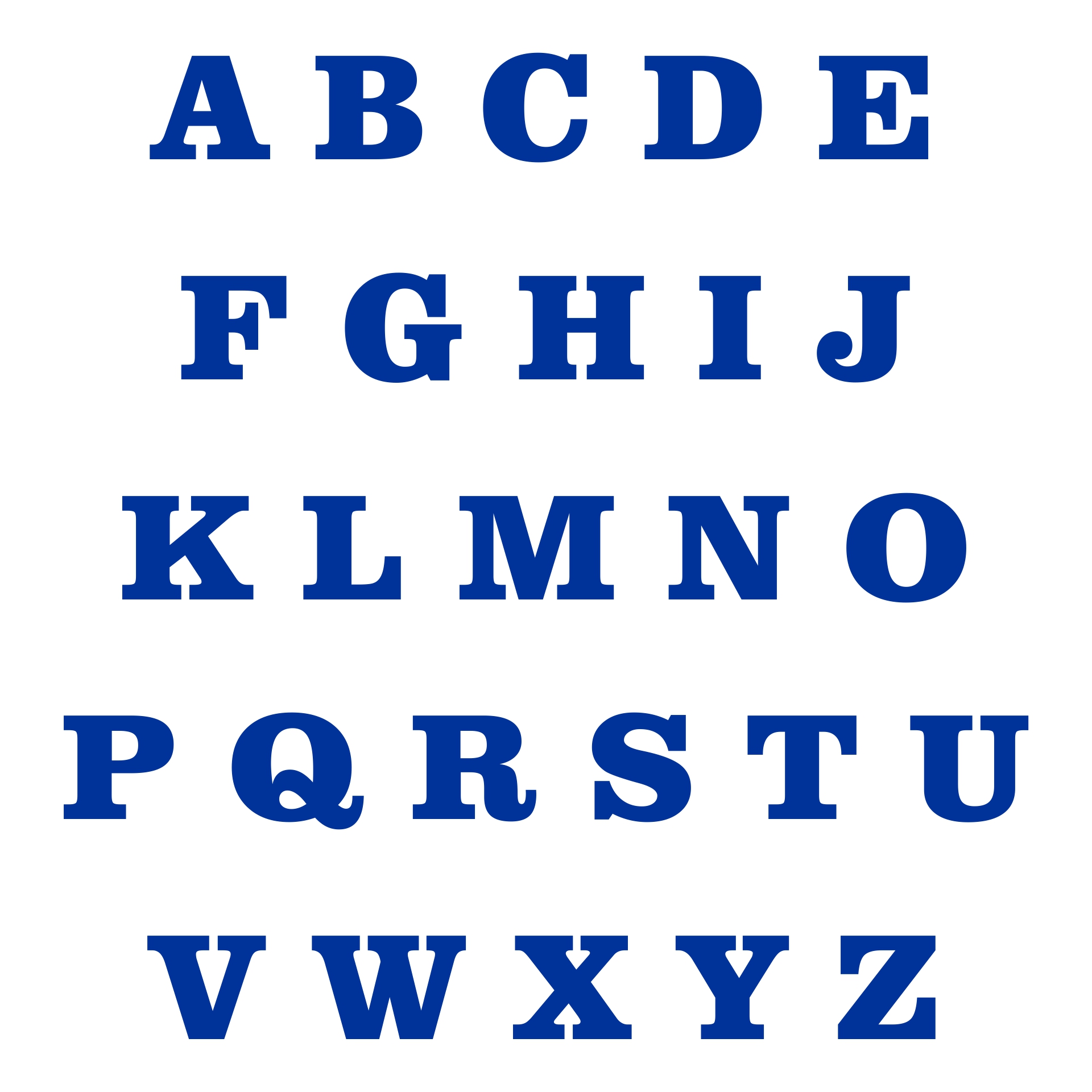 Letters alphabet the printable of Printable Alphabet