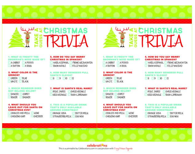 Printable Christmas Games