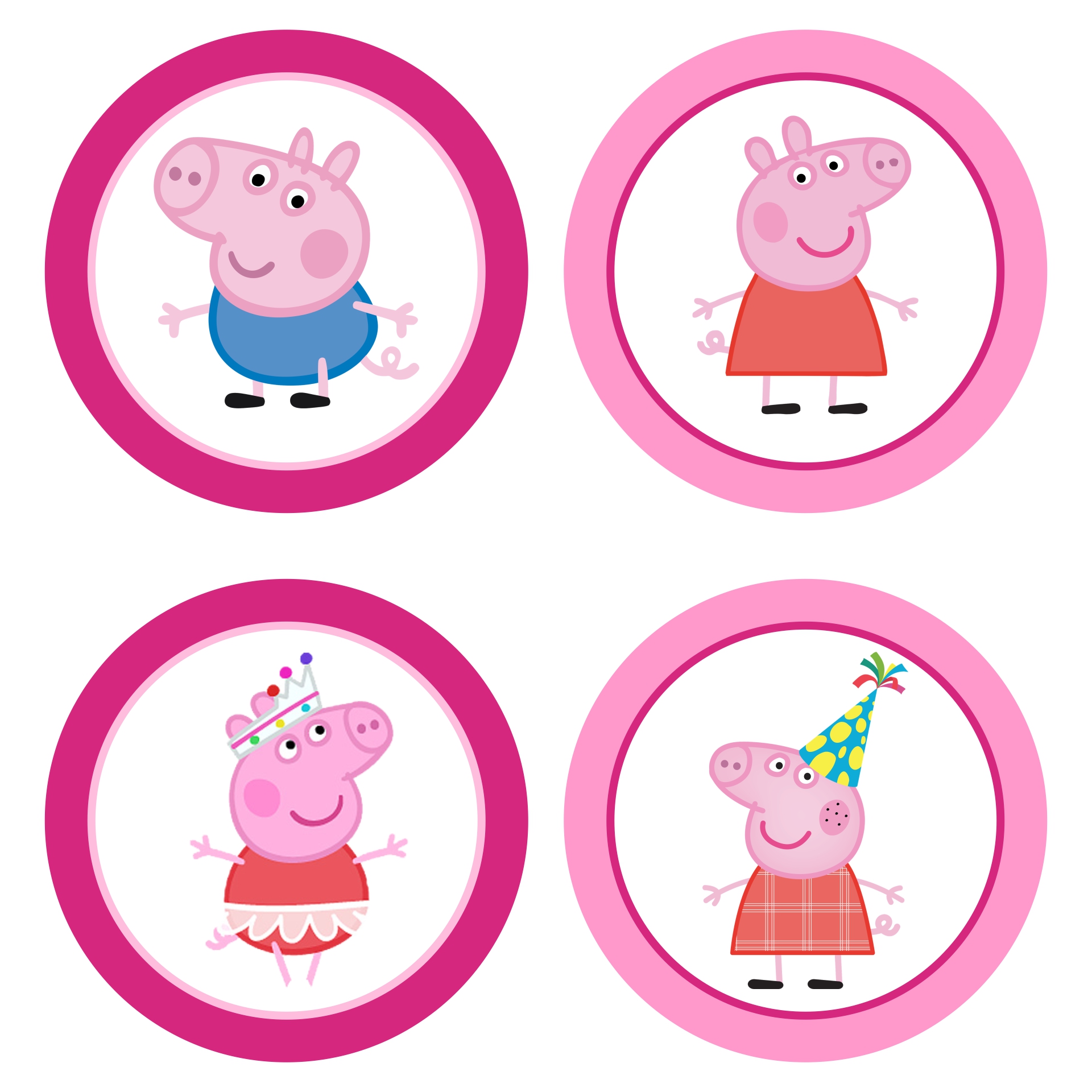 6 Best Images of Peppa Pig Cupcake Toppers Printable - Peppa Pig ...