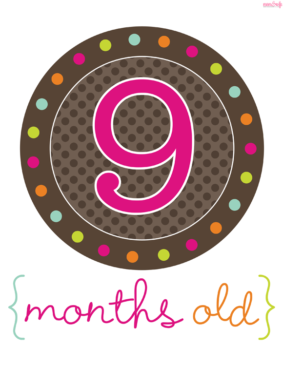 Printable Baby Month Signs